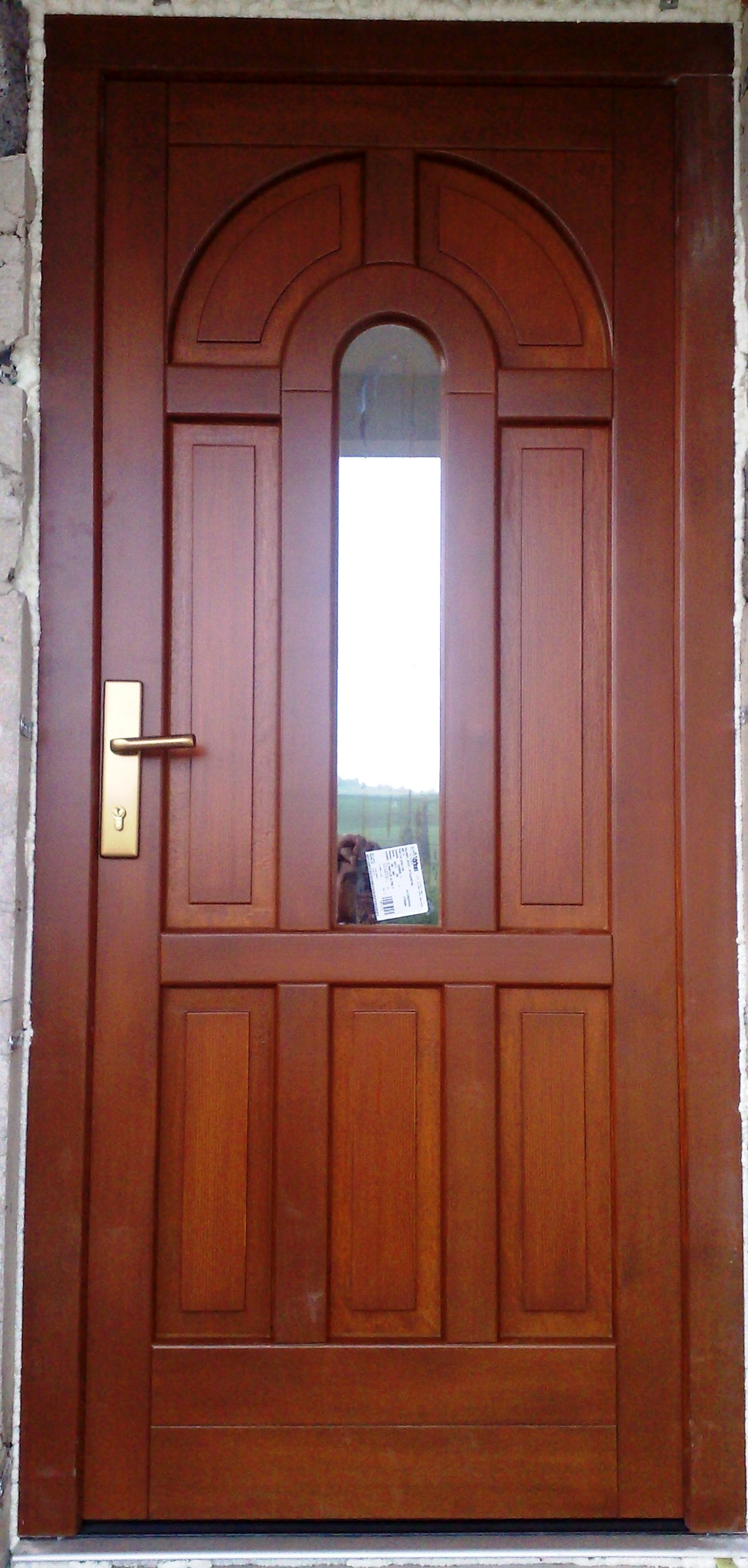 Oblúkové smrekové dvere